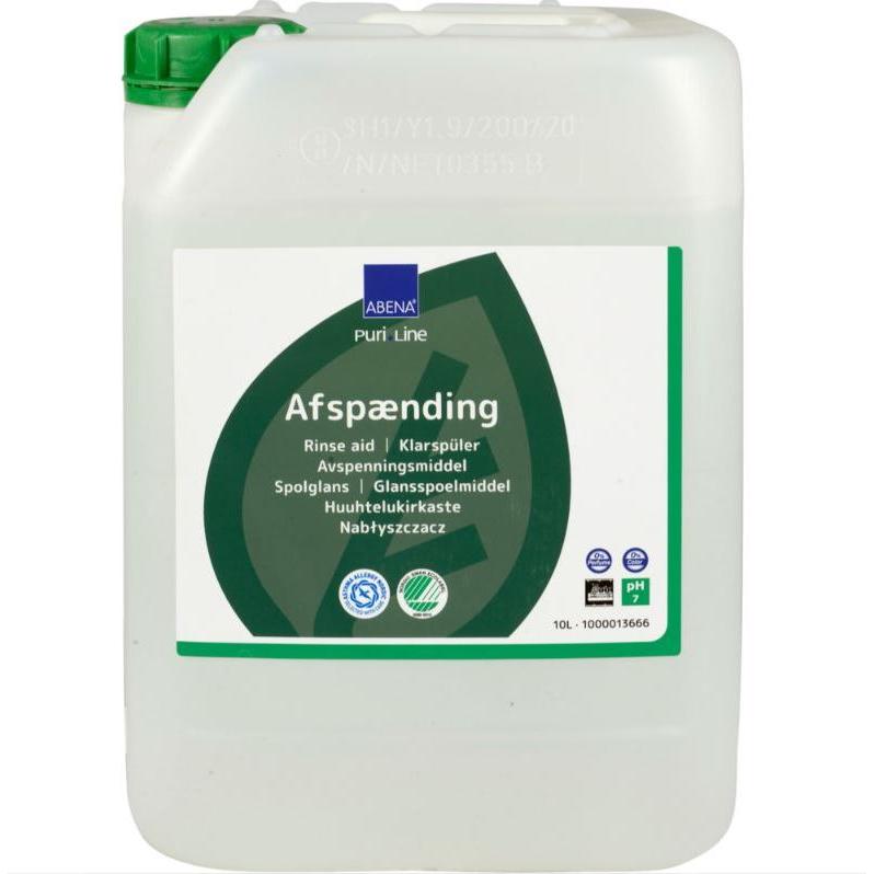Afspænding, ABENA Puri - Line, 10 l, uden farve og parfume - Sikkerhedsgiganten