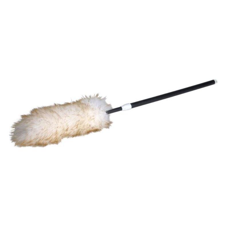 Afstøver, 110cm, hvid, PP/uld, 75 - 110 cm, Ægte Uld - Sikkerhedsgiganten