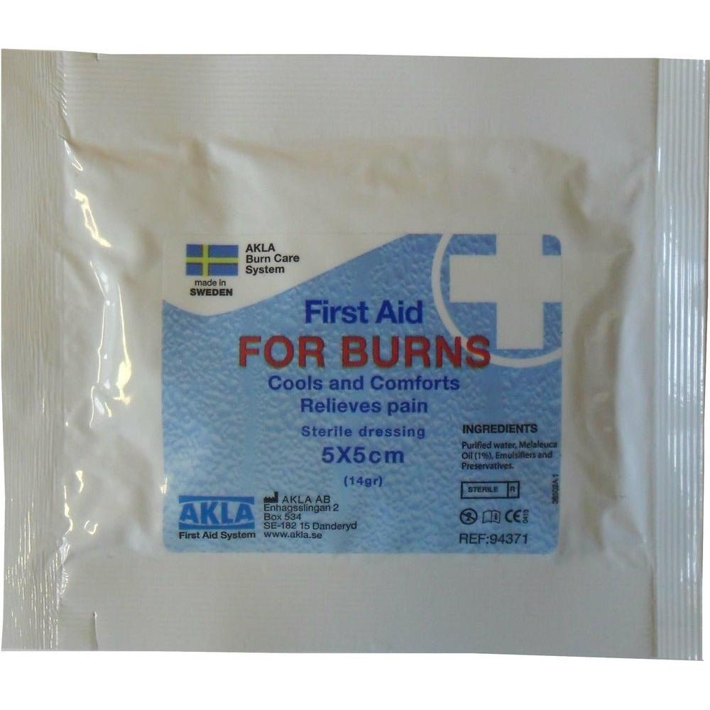Akla FOR BURNS kompres 94391 5x5cm - Sikkerhedsgiganten Førstehjælp
