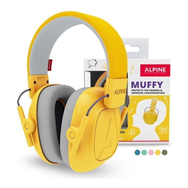 Alpine Muffy Yellow høreværn til børn gul SNR 25 dB - Sikkerhedsgiganten