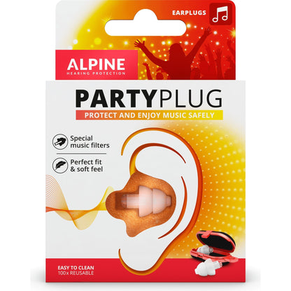 Alpine PartyPlug ørepropper - Transparent - Sikkerhedsgiganten