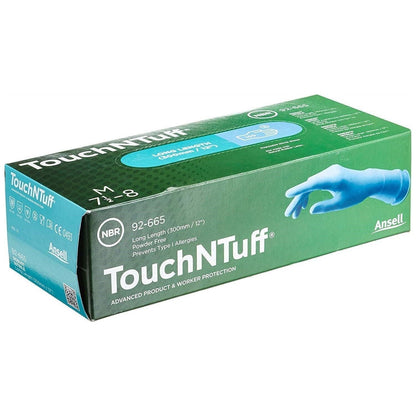 ANSELL TOUCH & TUFF 92 - 665 nitril blå u/p 30 cm - Sikkerhedsgiganten