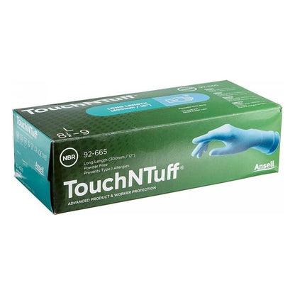 Ansell Touch & Tuff 92 - 670 blå nitril u/p - Sikkerhedsgiganten