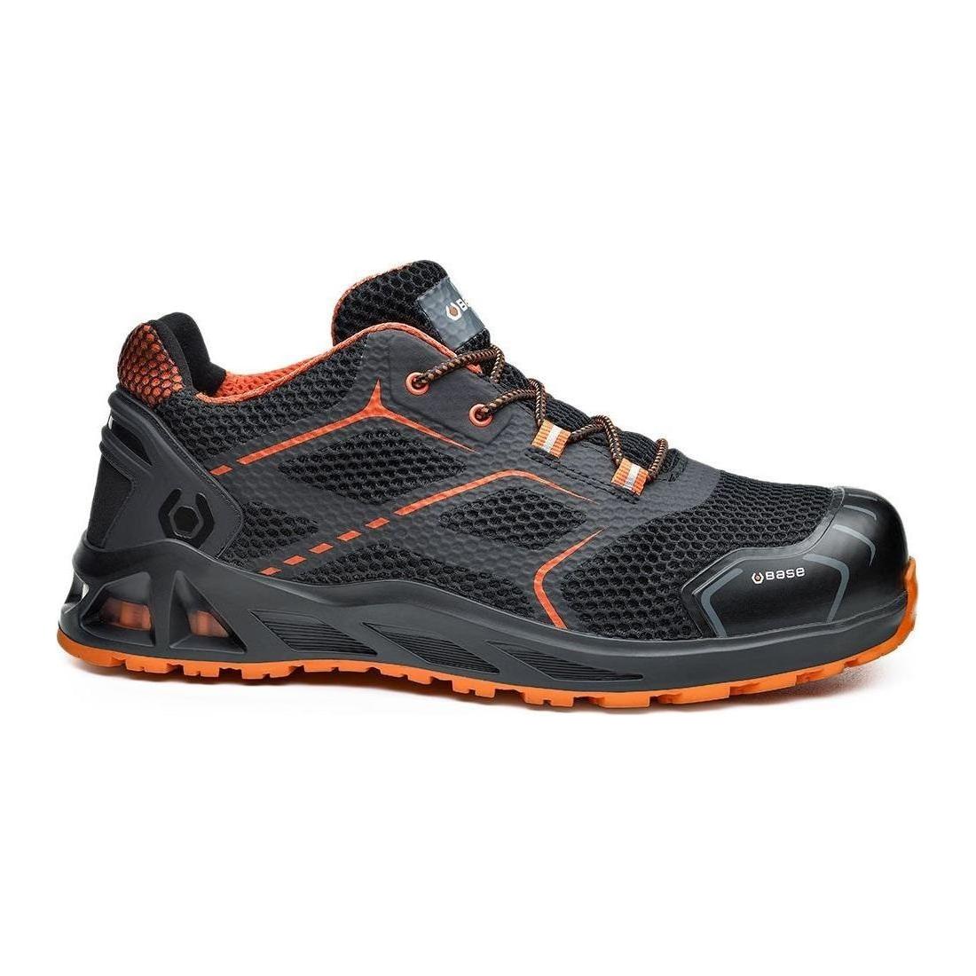 Base K - Step sikkerhedssko sort/orange S1P B1004BKO - Sikkerhedsgiganten