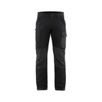 BLÅKLÄDER 1422 Service Buks 4 - vejs stretch - Sort/Mørk Grå Herre - Sikkerhedsgiganten