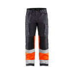 BLÅKLÄDER 1551 High Vis Buks med stretch - Mellemgrå/High Vis Orange herre - Sikkerhedsgiganten