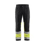 BLÅKLÄDER 1551 High Vis Buks med stretch - Sort/High Vis Gul herre - Sikkerhedsgiganten