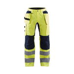 BLÅKLÄDER 1552 High Vis Buks med stretch - High Vis Gul/Marineblå herre - Sikkerhedsgiganten