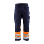 BLÅKLÄDER 1564 High Vis Buks - Marineblå/High Vis Orange Herre - Sikkerhedsgiganten