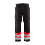 BLÅKLÄDER 1564 High Vis Buks - Sort/High Vis Rød Herre - Sikkerhedsgiganten