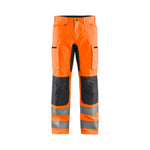 BLÅKLÄDER 1585 High Vis Buks med stretch - High Vis Orange/Mellemgrå herre - Sikkerhedsgiganten