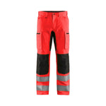 BLÅKLÄDER 1585 High Vis Buks med stretch - High Vis Rød/Sort herre - Sikkerhedsgiganten