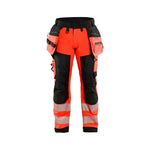 BLÅKLÄDER 1820 High Vis Softshell Buks - High Vis Rød/Sort Herre - Sikkerhedsgiganten