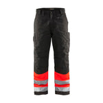 BLÅKLÄDER 1862 High Vis Vinter Buks - High Vis Rød/Sort herre - Sikkerhedsgiganten