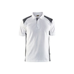 BLÅKLÄDER 3324 Poloshirt - Hvid/Mørk Grå Herre - Sikkerhedsgiganten