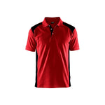 BLÅKLÄDER 3324 Poloshirt - Rød/Sort Herre - Sikkerhedsgiganten