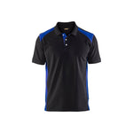 BLÅKLÄDER 3324 Poloshirt - Sort/Koboltblå Herre - Sikkerhedsgiganten