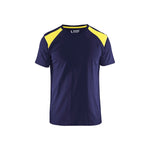 BLÅKLÄDER 3379 T - shirt - Marineblå/High Vis Gul Herre - Sikkerhedsgiganten