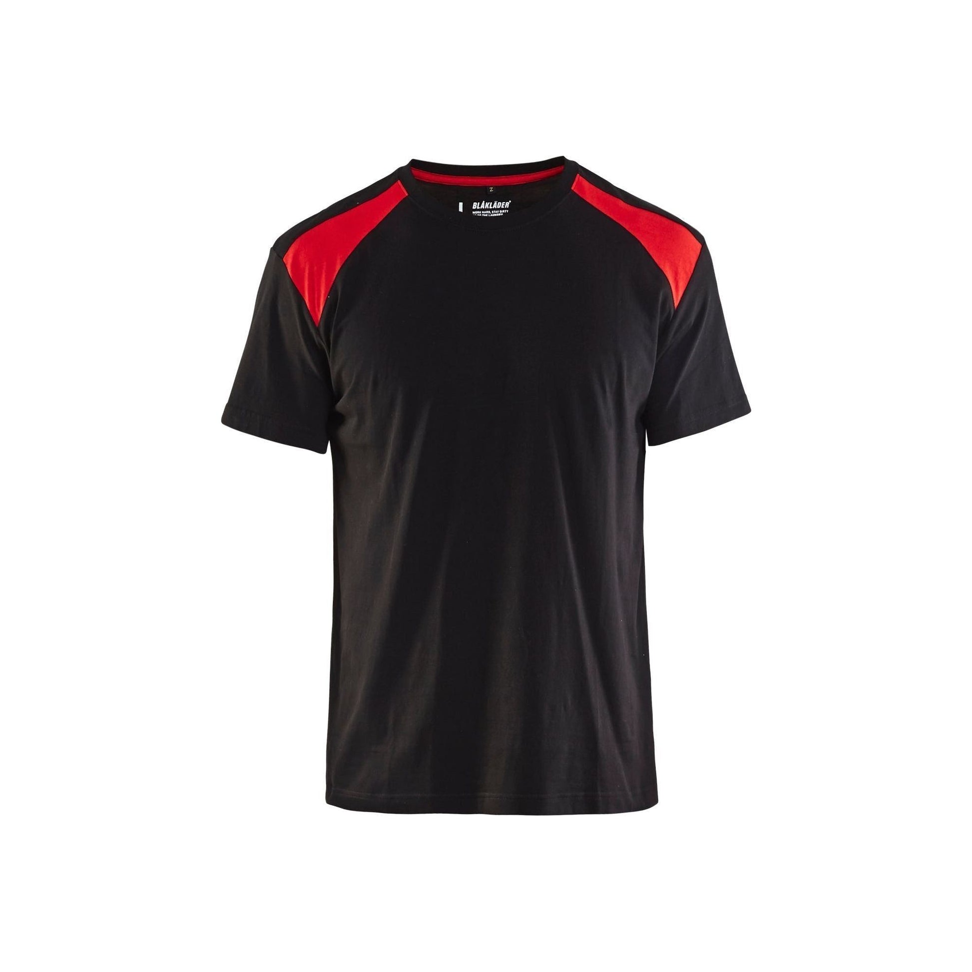 BLÅKLÄDER 3379 T - shirt - Sort/Rød Herre - Sikkerhedsgiganten