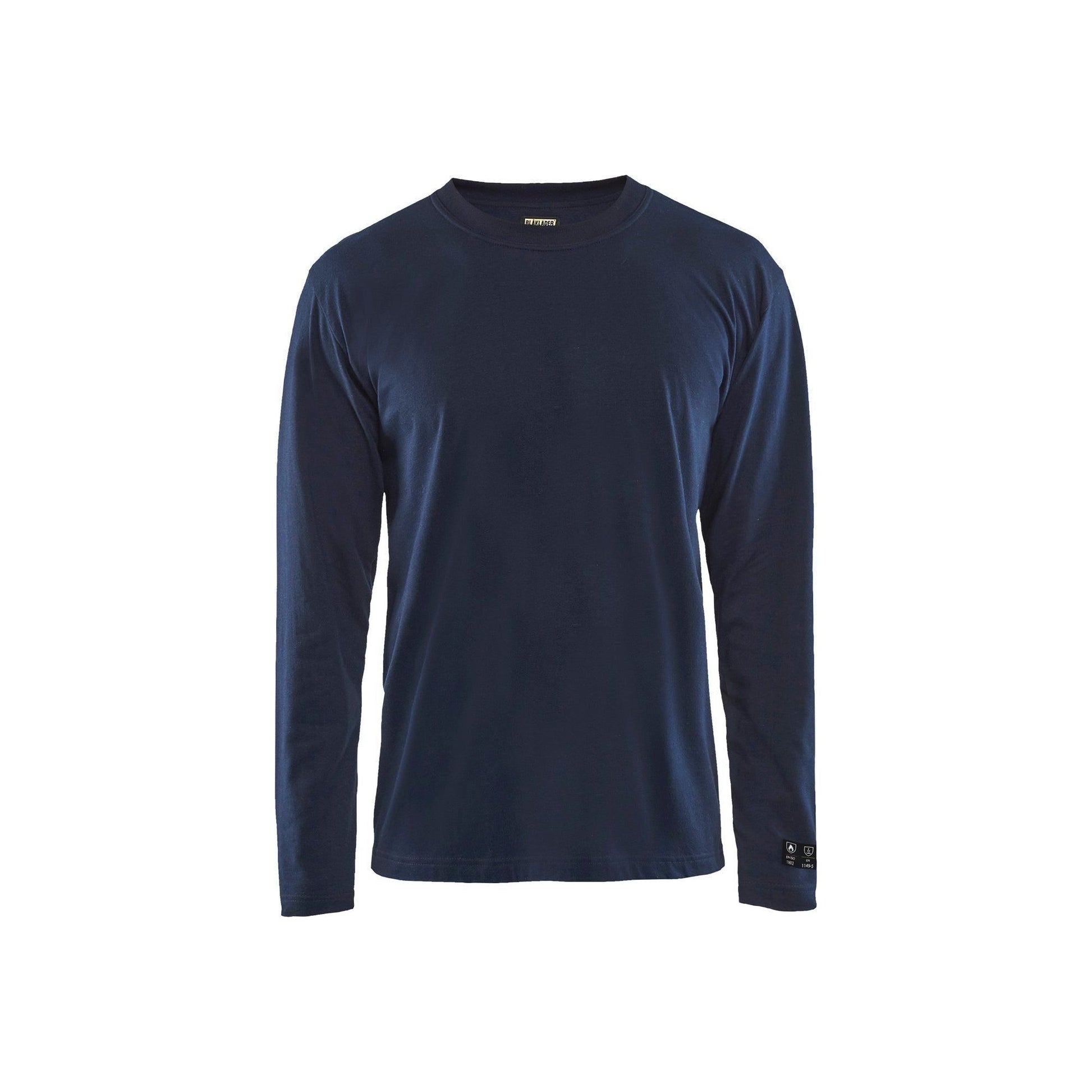 BLÅKLÄDER 3483 Brandhæmmende T - shirt lang ærme Inherent Herre - Sikkerhedsgiganten