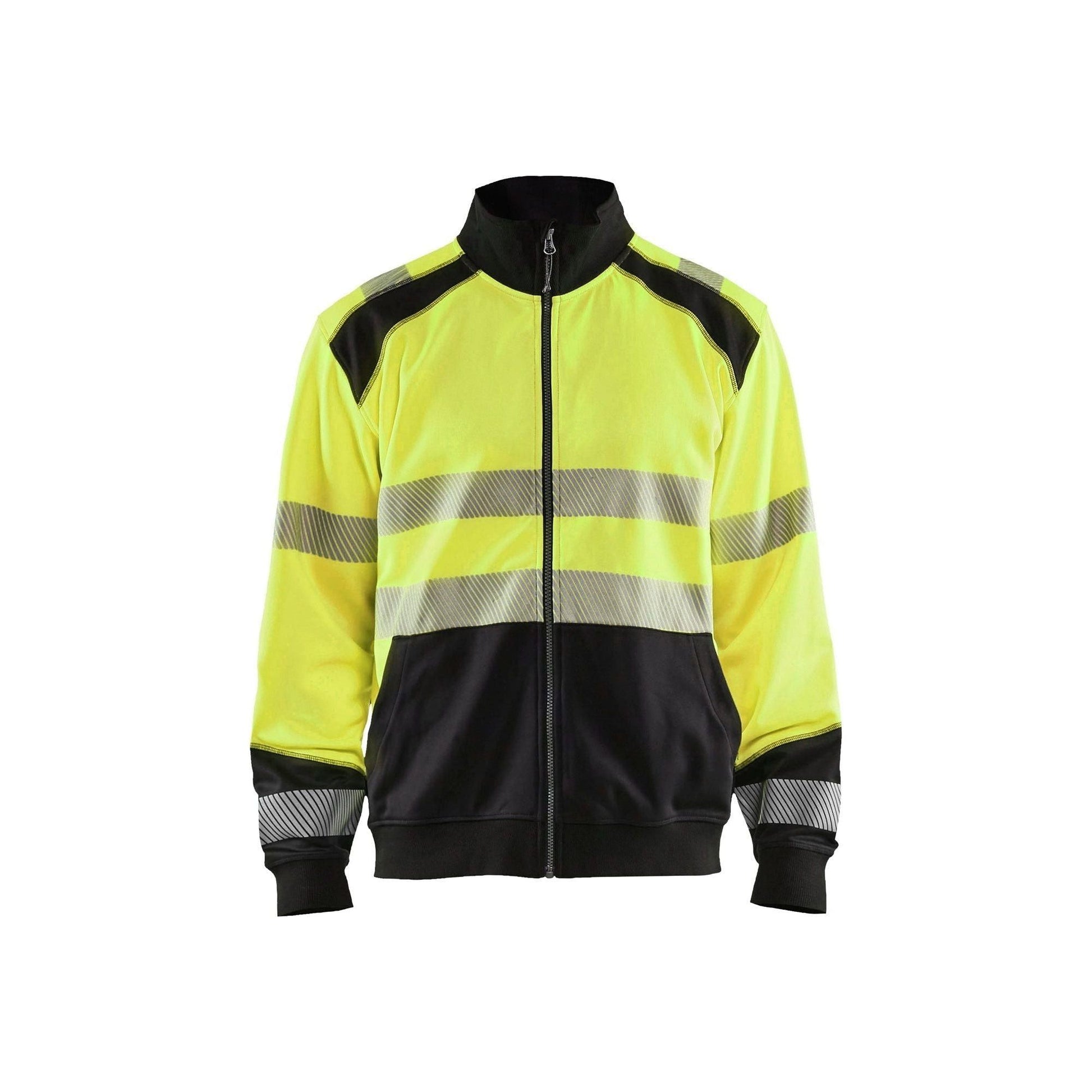 BLÅKLÄDER 3558 High Vis Sweatshirt full zip Herre - Sikkerhedsgiganten