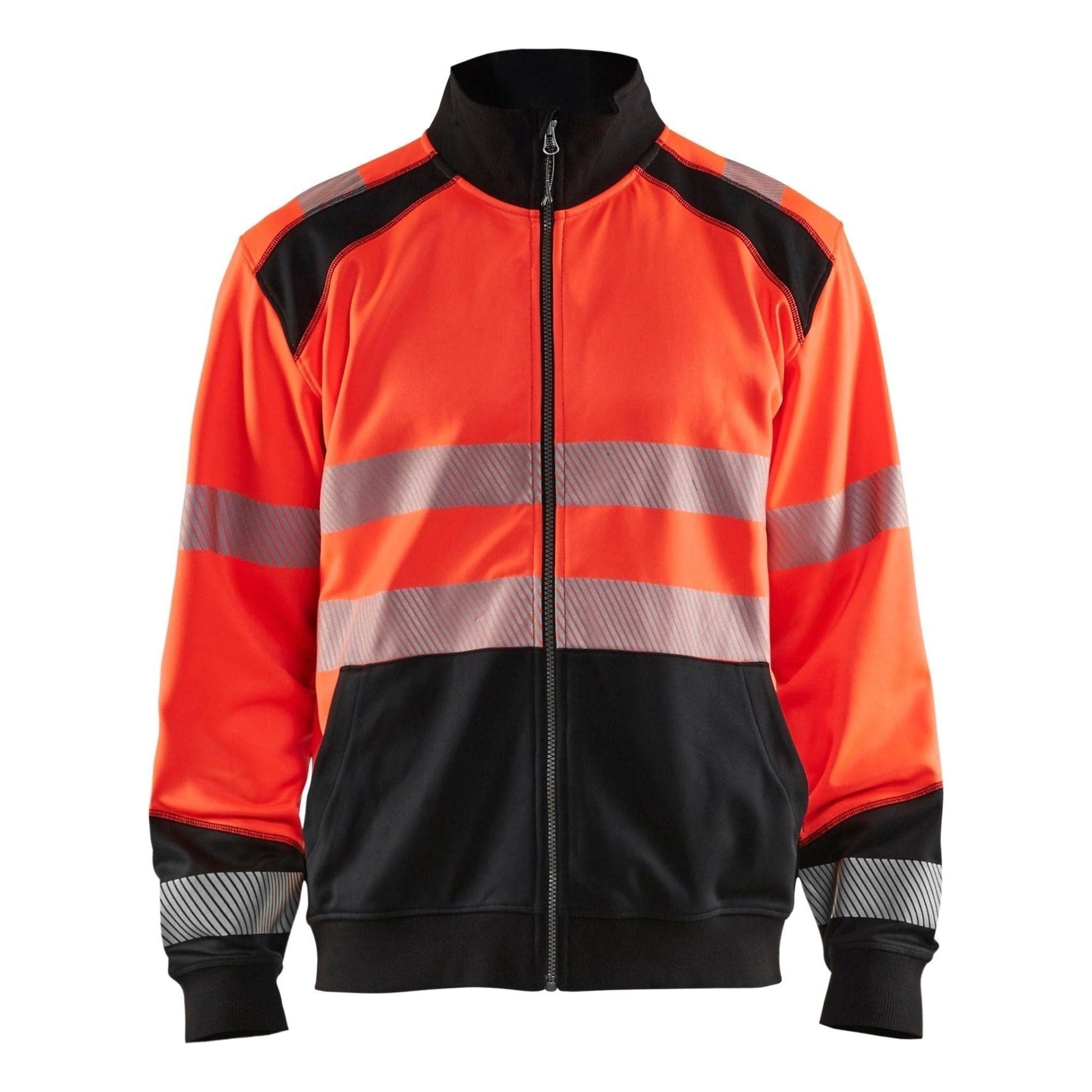 BLÅKLÄDER 3558 High Vis Sweatshirt full zip Herre - Sikkerhedsgiganten