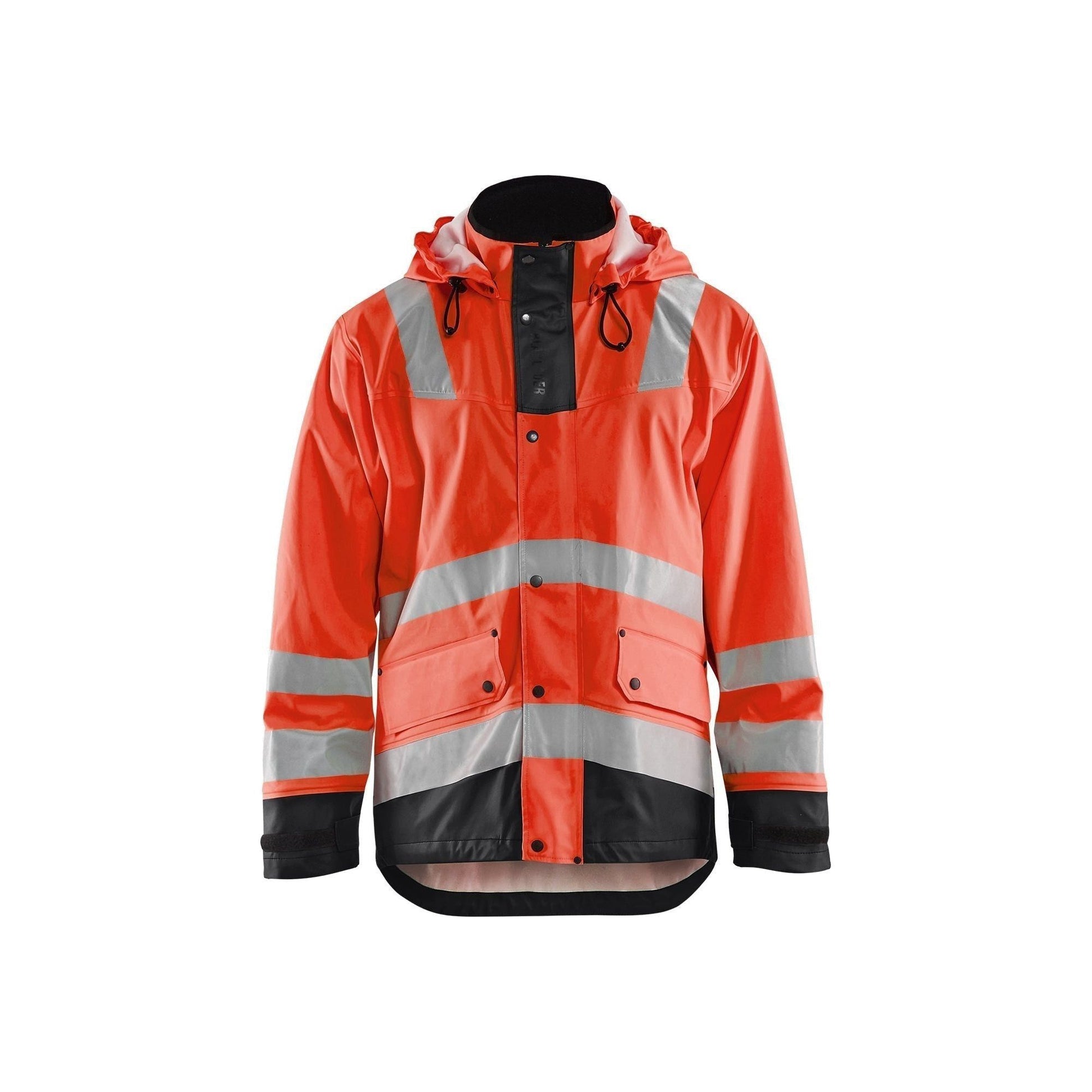 BLÅKLÄDER 4302 High Vis Regnjakke LEVEL 2 Herre - Sikkerhedsgiganten