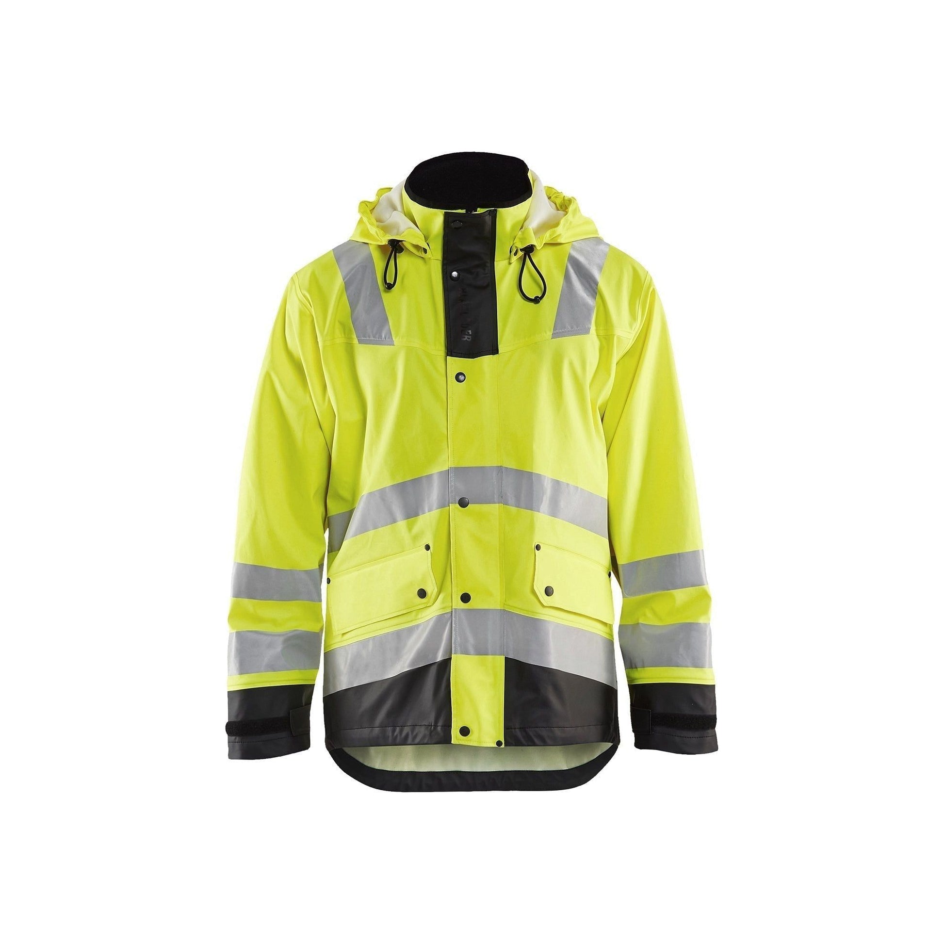 BLÅKLÄDER 4302 High Vis Regnjakke LEVEL 2 Herre - Sikkerhedsgiganten