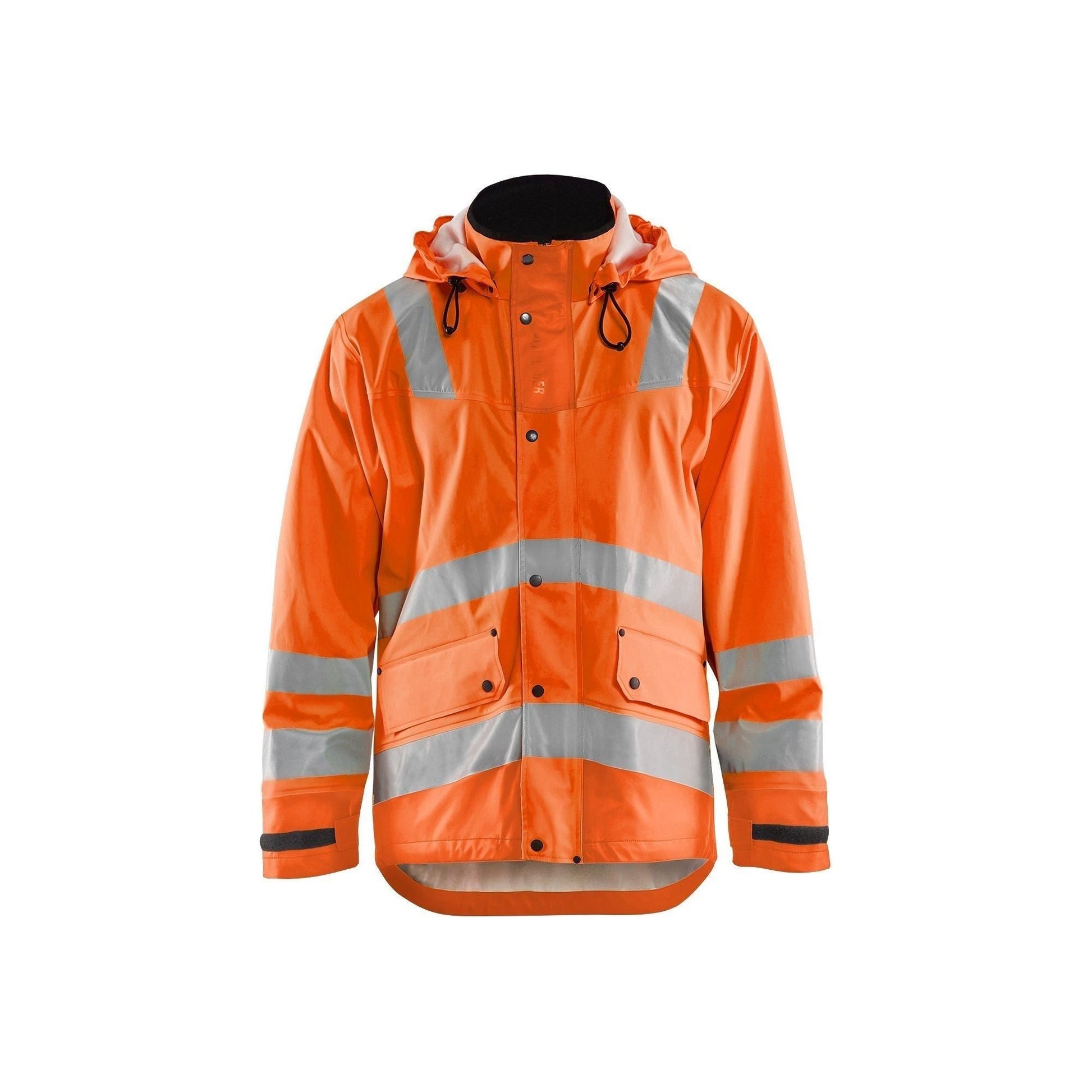 BLÅKLÄDER 4302 High Vis Regnjakke LEVEL 2 Herre - Sikkerhedsgiganten