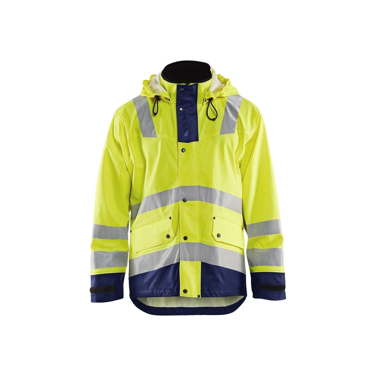 BLÅKLÄDER 4302 High Vis Regnjakke LEVEL 2 Herre - Sikkerhedsgiganten