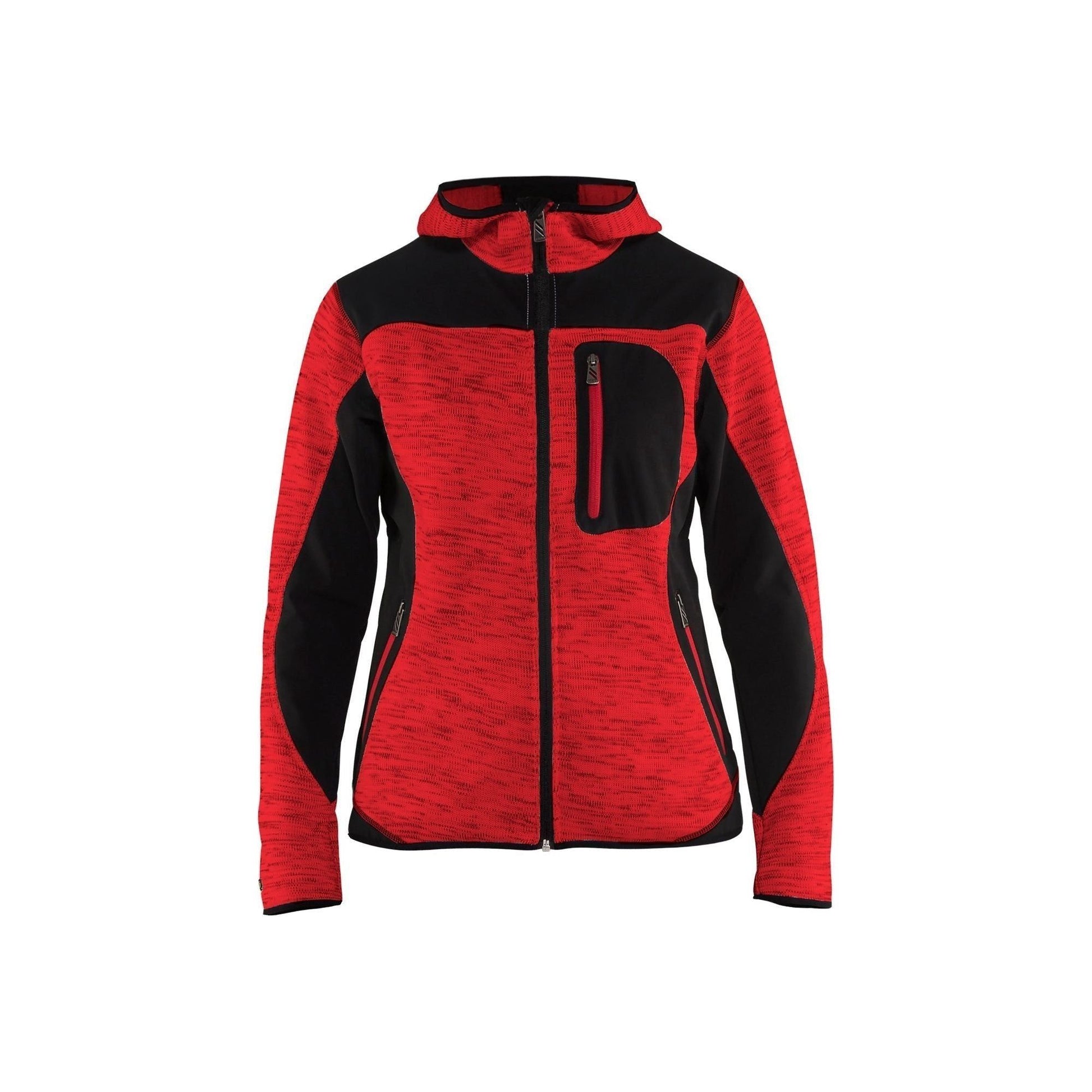 BLÅKLÄDER 4931 Strikket jakke med softshell Dame - Sikkerhedsgiganten