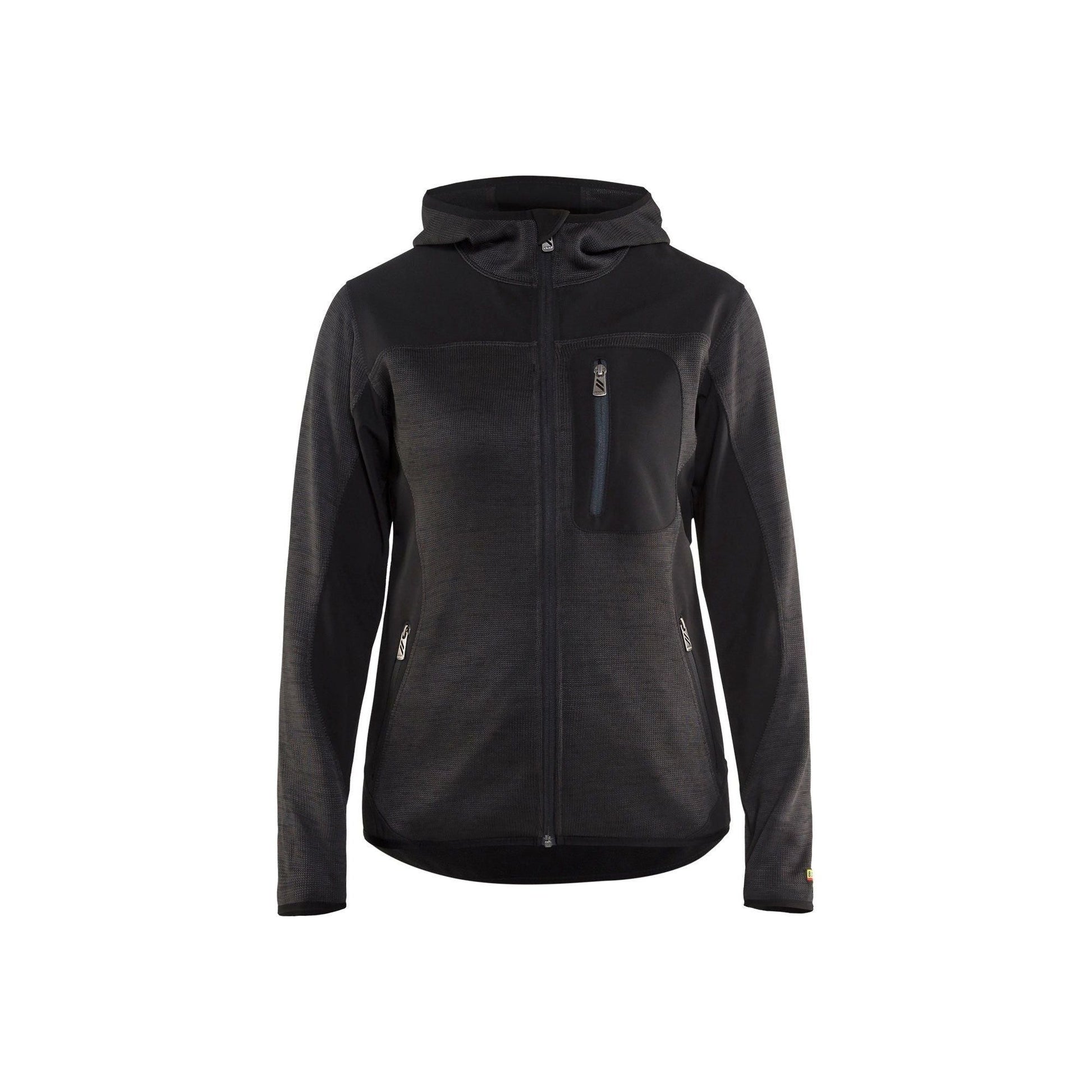 BLÅKLÄDER 4931 Strikket jakke med softshell Dame - Sikkerhedsgiganten