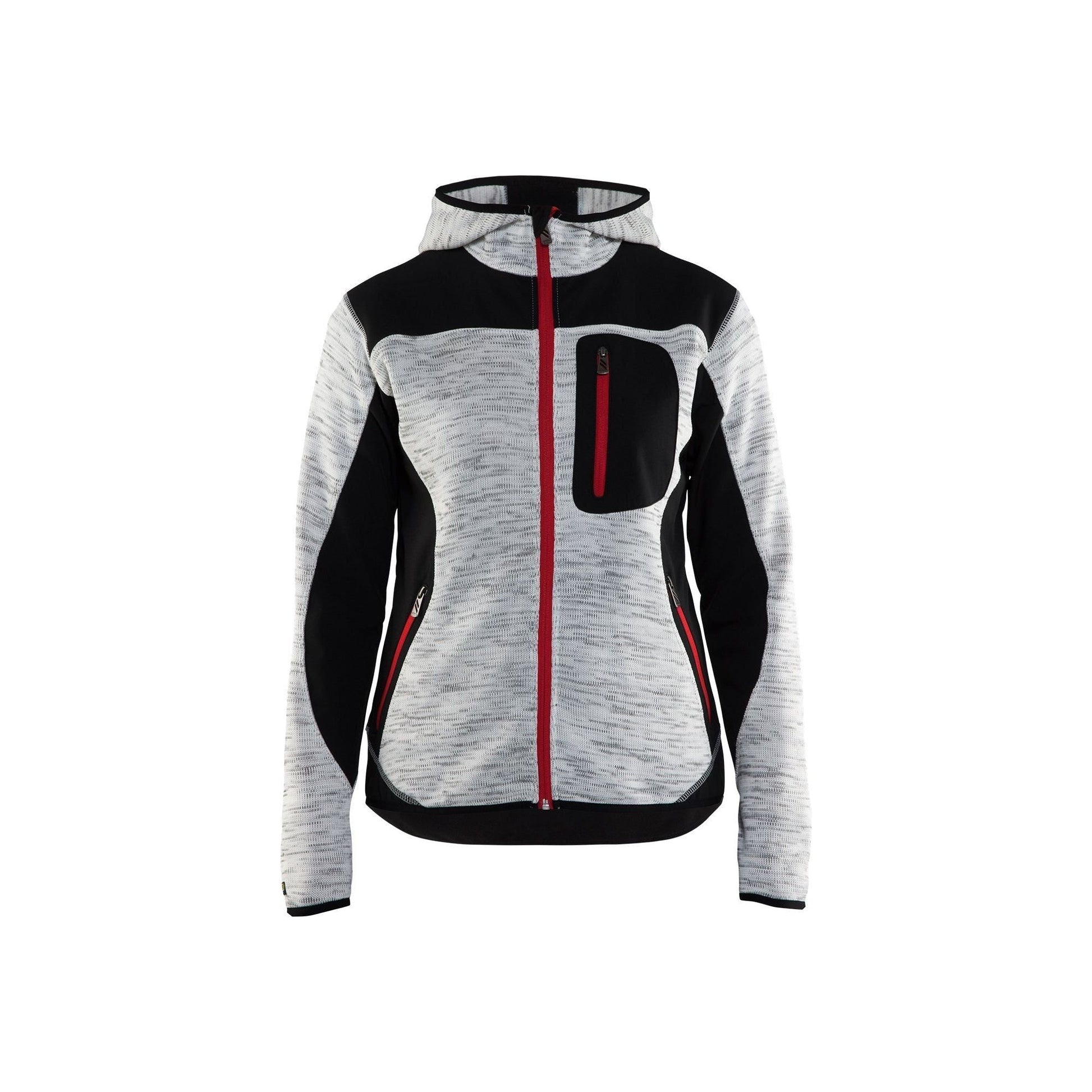 BLÅKLÄDER 4931 Strikket jakke med softshell Dame - Sikkerhedsgiganten