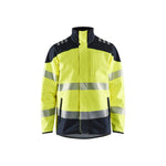 BLÅKLÄDER 4948 Multinorm flammehæmmende Herre Softshell Jakke hi - vis gul/marineblå - Sikkerhedsgiganten