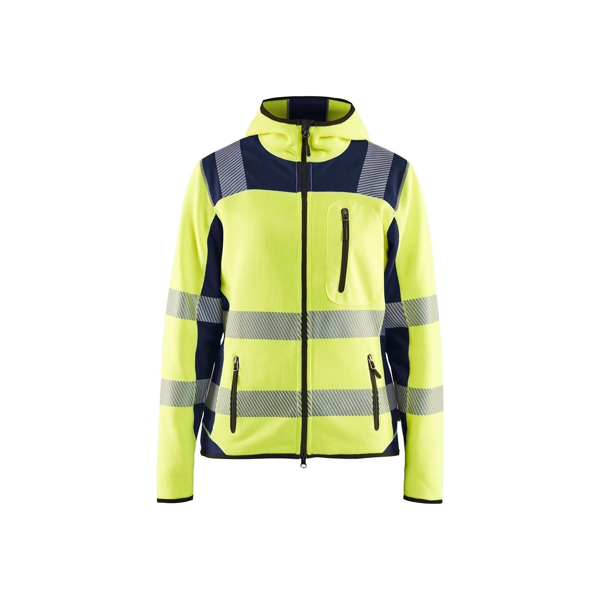 BLÅKLÄDER 4967 Dame High Vis Strikket Softshell Jakke Dame - Sikkerhedsgiganten