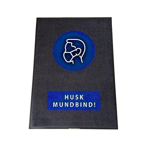 BlueStar Entremåtte "HUSK MUNDBIND" - Sikkerhedsgiganten