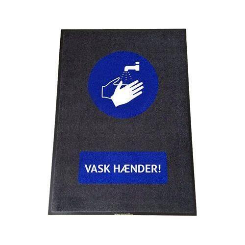 BlueStar Entremåtte "VASK HÆNDER" - Sikkerhedsgiganten