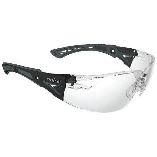 Bollé Rush+ Platinum sikkerhedsbrille klar gråt stel - Sikkerhedsgiganten