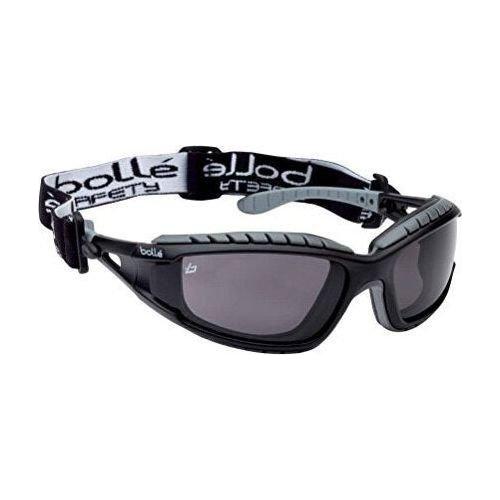 Bollé Tracker II Sicherheitsbrille - Smoke Linse Mit Mattschwarzem Rahmen