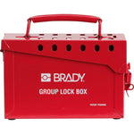 Brady Group Lockout Box, Rød - Sikkerhedsgiganten