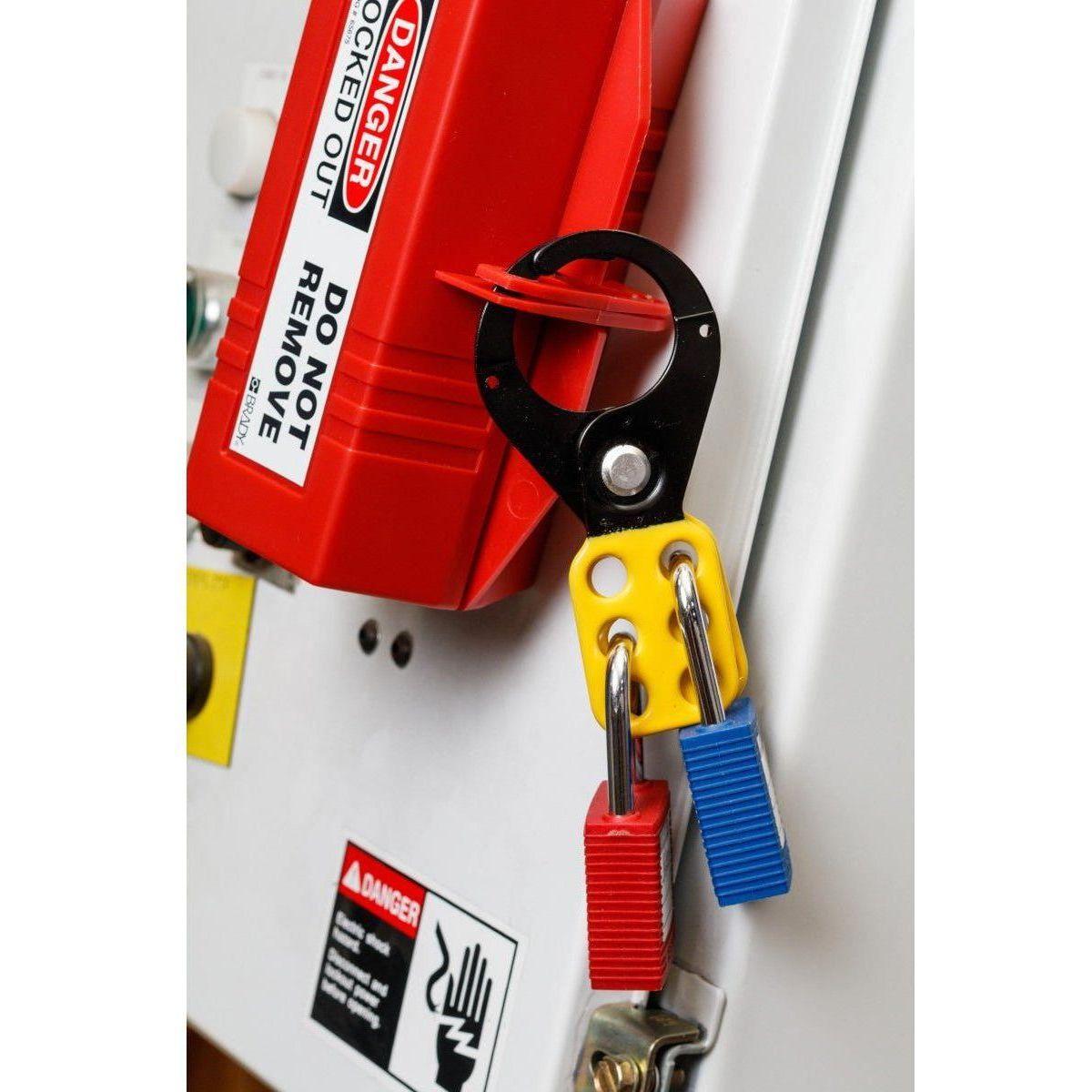 Brady Metal Lock Out Hasp 25 mm Åbning, Gul - Sikkerhedsgiganten