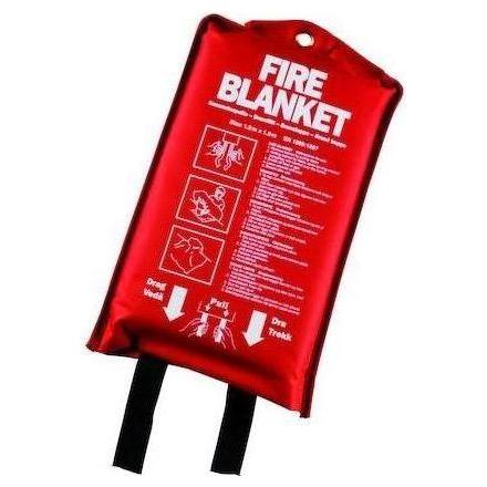 Brandtæppe i PVC - etui med håndtag 120 x 180 cm - Sikkerhedsgiganten