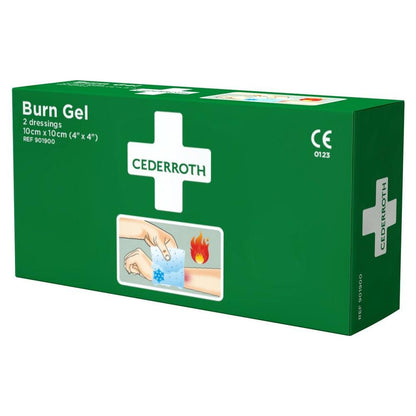 Cederroth Burn Gel Dressing kompres 2 stk - 901900 - Sikkerhedsgiganten Førstehjælp