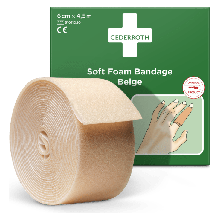 Cederroth limfritplaster beige 6 cm x 4,5 meter 51011020 - Sikkerhedsgiganten