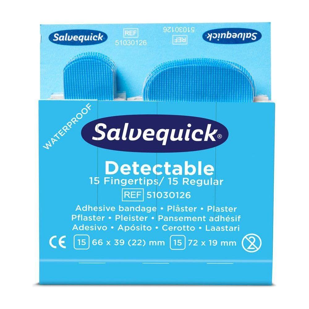 Cederroth Salvequick Fingertopp/Normal Blue Detect - Sikkerhedsgiganten