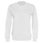 Cottover Crew Neck Sweatshirt med rund hals unisex 141003 Hvid - Sikkerhedsgiganten
