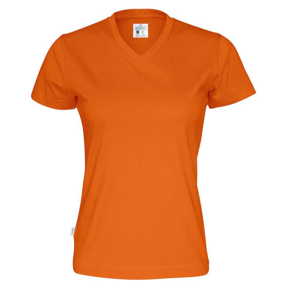 Cottover T - shirt V - hals dame 141021 - Sikkerhedsgiganten