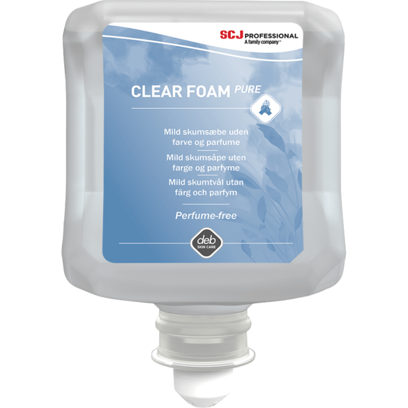 Deb Clear Foam Pure skumsæbe 1000 ml CLR1L - Sikkerhedsgiganten