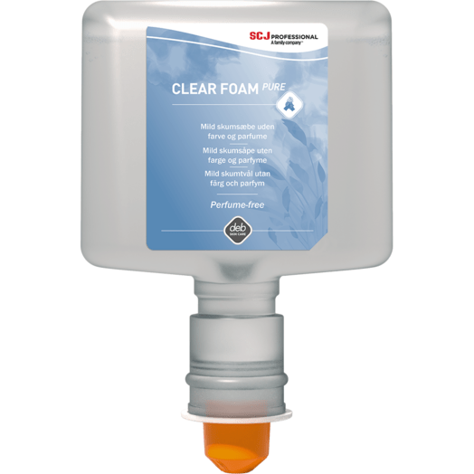 Deb Clear Foam Pure skumsæbe 1200 ml CLR12LTF - Sikkerhedsgiganten