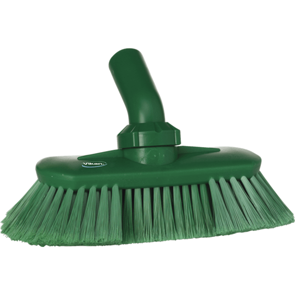 Drejeledsbørste med vandgennemløb, Vikan, flere farver, PP/polyester/rustfrit stål, 24 cm, bløde børstehår, s